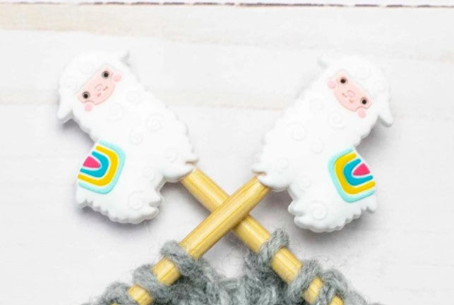 White Llama Stitch Stoppers