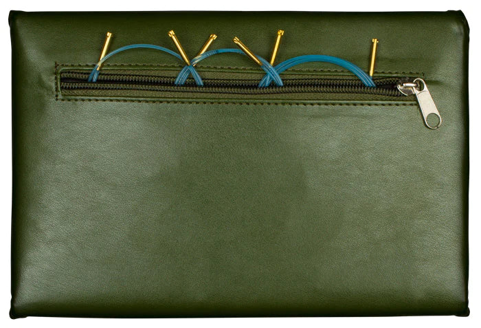 Addi Click Olive Wood Interchangeable Circular Knitting Needle Set