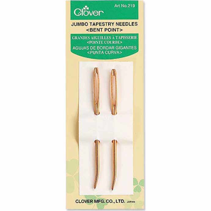 Clover 219 Jumbo Tapestry Needles (Bent Point)