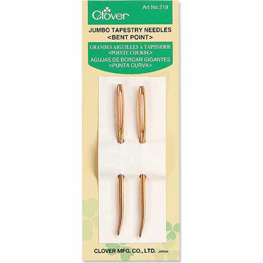 Clover 219 Jumbo Tapestry Needles (Bent Point)