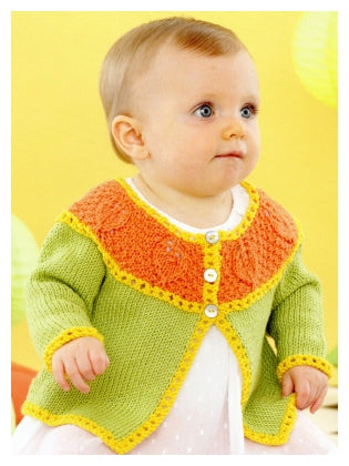Sirdar Book 495 - Playful Little Tots - Design 4624 Cardigan in 3 Colours