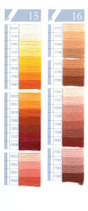DMC Tapestry Wool Chart - Columns 15 & 16 (small image)