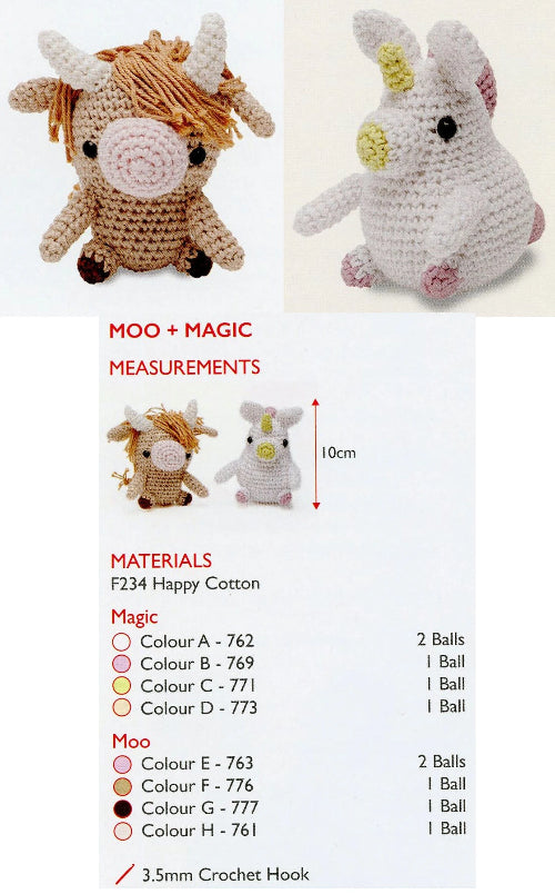 Sirdar Happy Cotton Book 1 - Moo & Magic