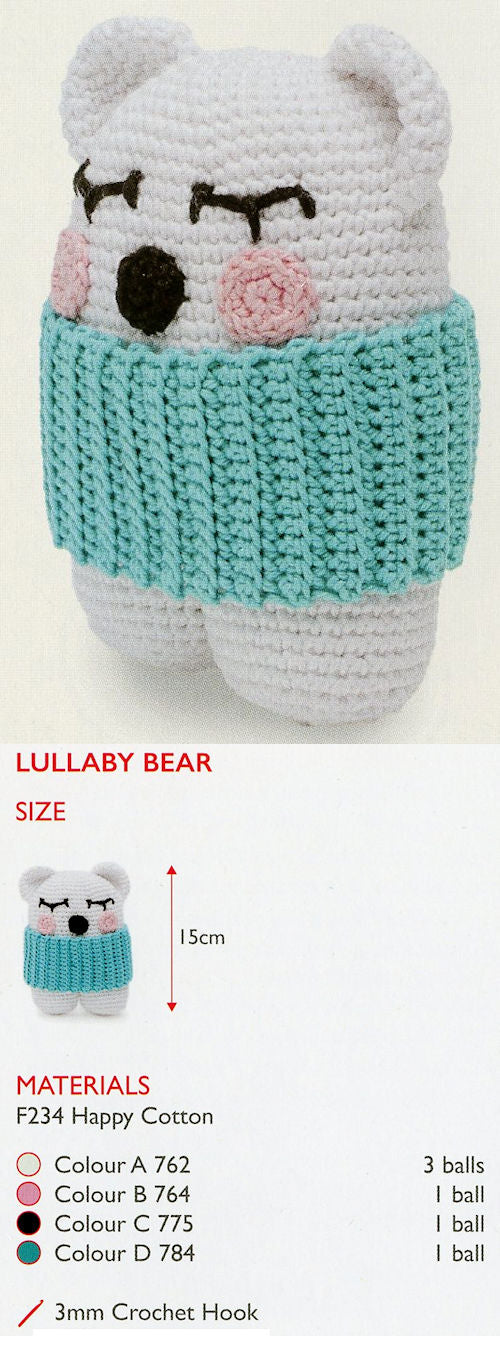 Sirdar Happy Cotton Book 10 -- Lullaby Bear