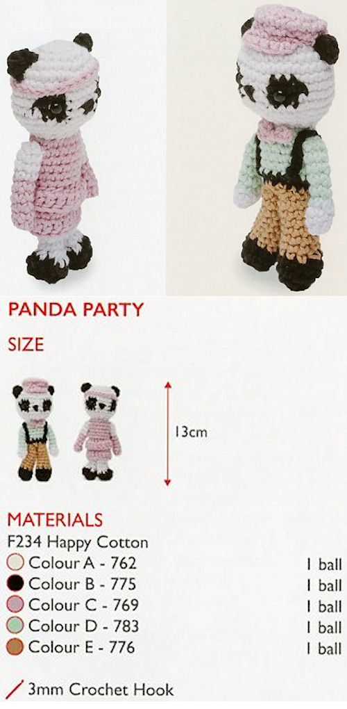 Sirdar Happy Cotton Book 6 -- Panda Party