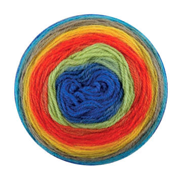 63 Red-Orange-Tan-Blue-Green