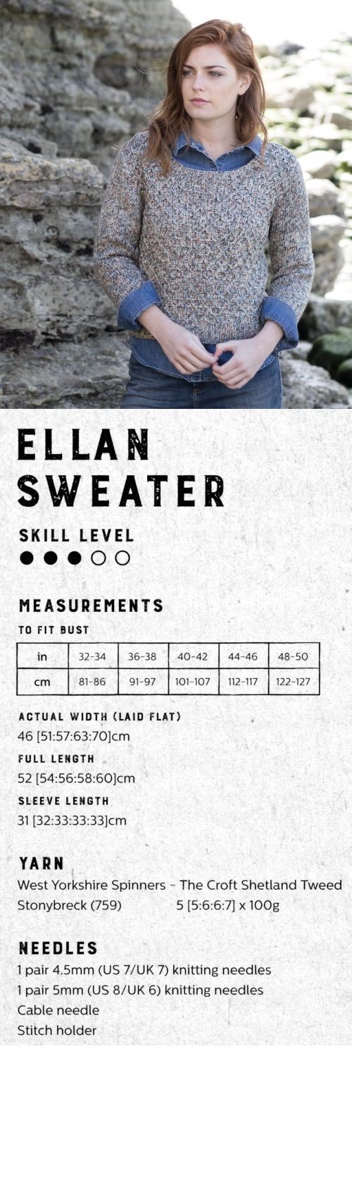 The Croft: Shetland Tweed -- Ellan Pullover