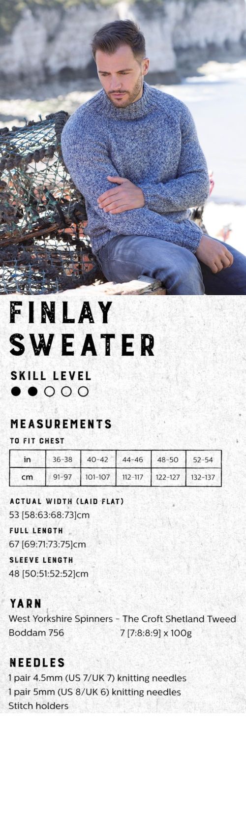 The Croft: Shetland Tweed -- Finlay Pullover