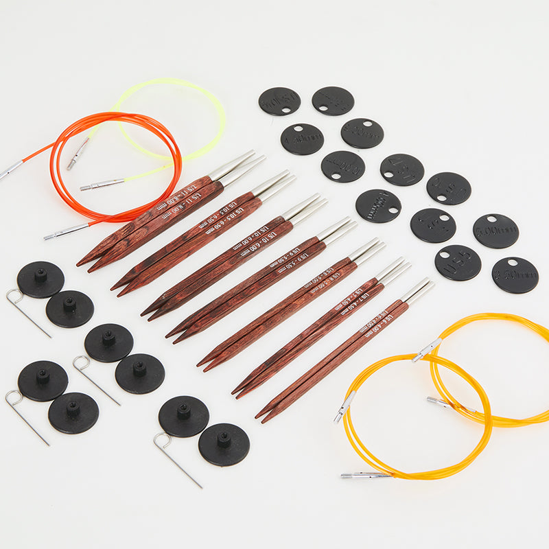 Knit Pro Cubics Symfonie Rose Deluxe Interchangeable Needle Set (300601)