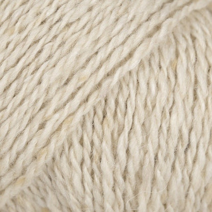 Close-up of cream wool/alpaca/viscose yarn from Drops