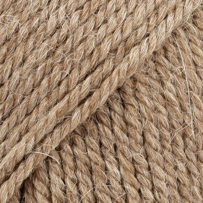Close-up of camel wool and alpaca yarn from Drops