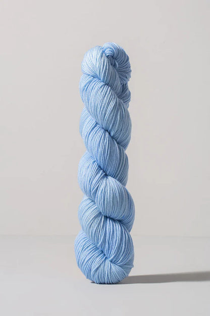 Pale Blue skein of merino and nylon yarn from Urth