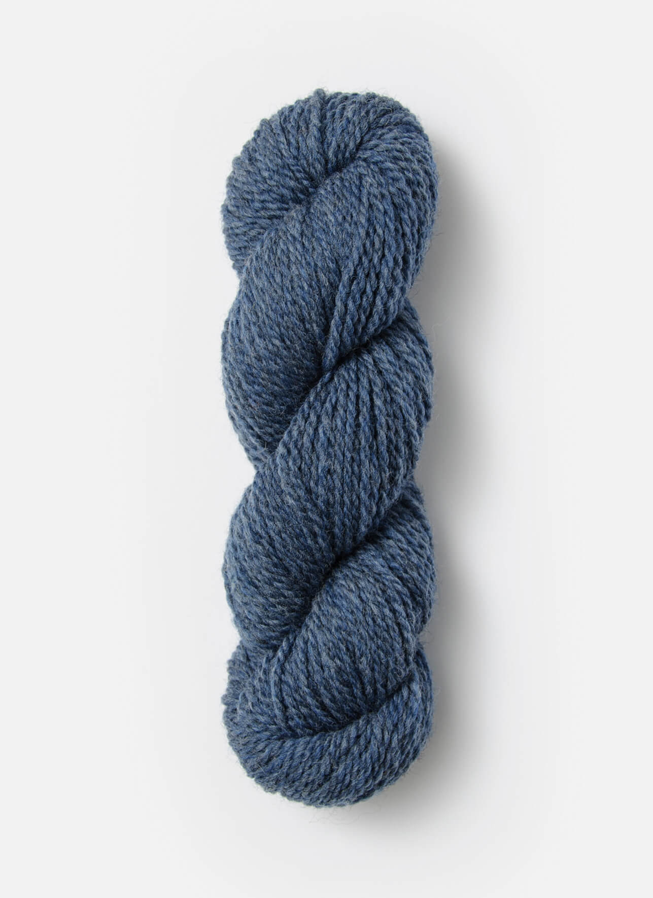 Blue skein of fine highland wool