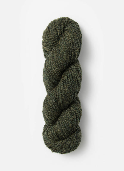 Deep green skein of fine highland wool