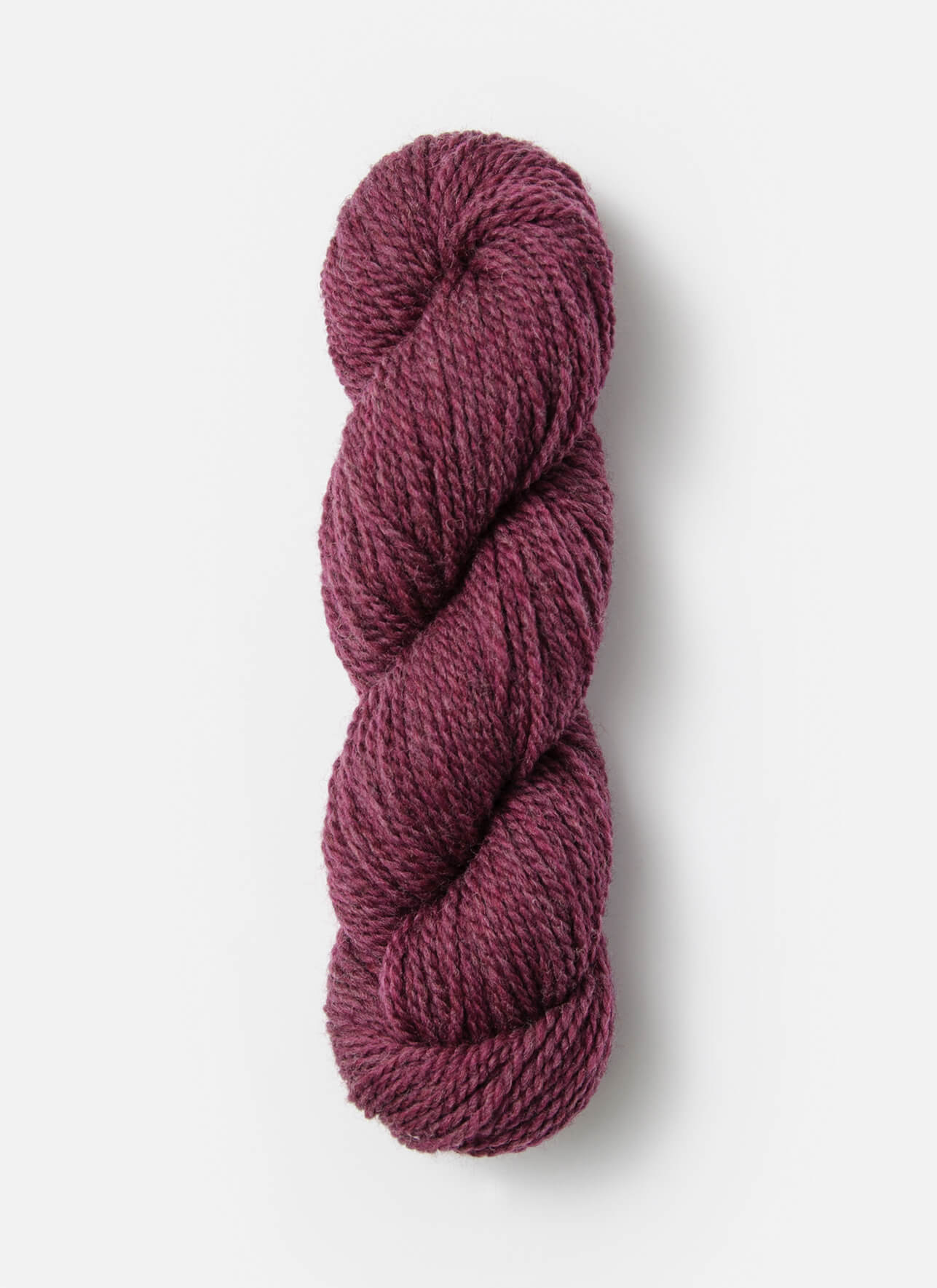 Dusty medium rose skein of fine highland wool