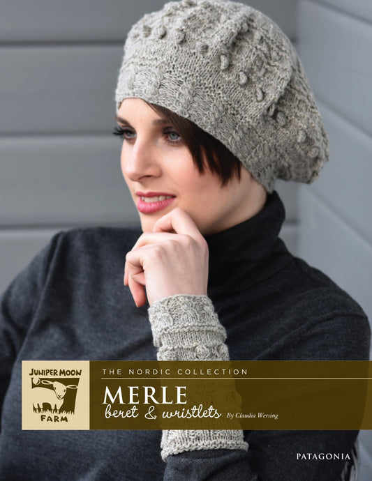 Merle: Beret & Wristlets - Juniper Moon Farm