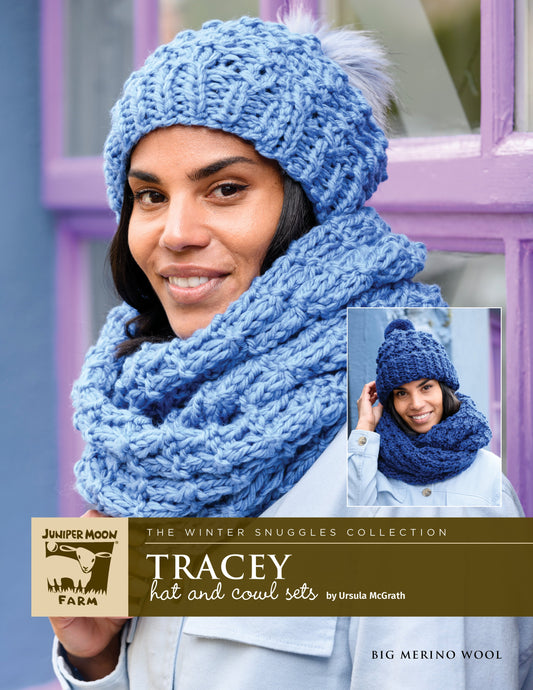 Tracey Hat and Cowl Set Pattern Leaflet - Juniper Moon Farm's Big Merino Wool
