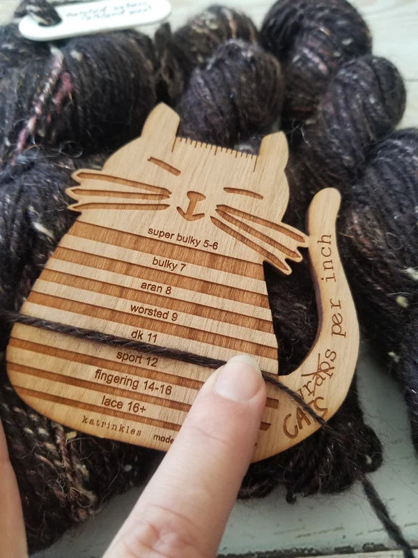 Katrinkles "Cats Per Inch" Yarn Tool