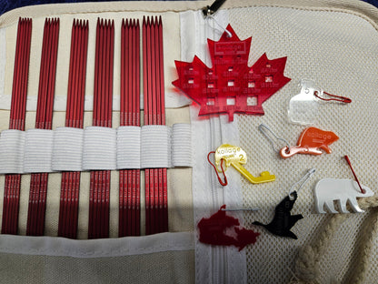 Kollage Maple Syrup Edition Square Double-pointed Knitting Needle Combo Pack