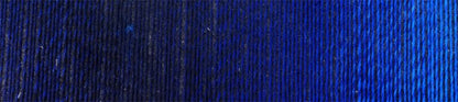 Up close image of blue gradient yarn