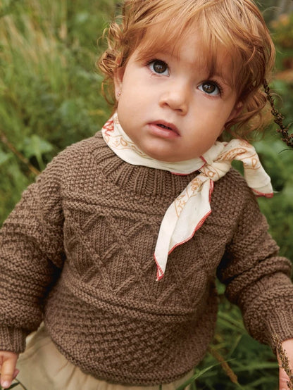 Sandnes Garn Leaflet 2413 No. 1 - Guernsey Sweater Baby