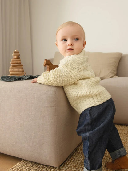 Sandnes Garn Leaflet 2413 No. 1 - Guernsey Sweater Baby