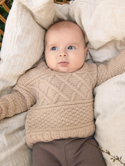 Sandnes Garn Leaflet 2413 No. 1 - Guernsey Sweater Baby