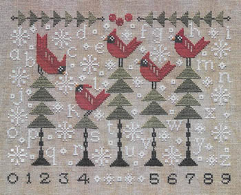 Chilly Cardinals Sampler - Chart