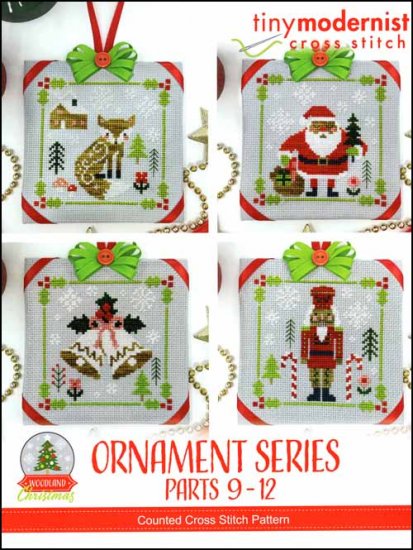 Woodland Christmas Ornament Series Pt 9-12 - Chart
