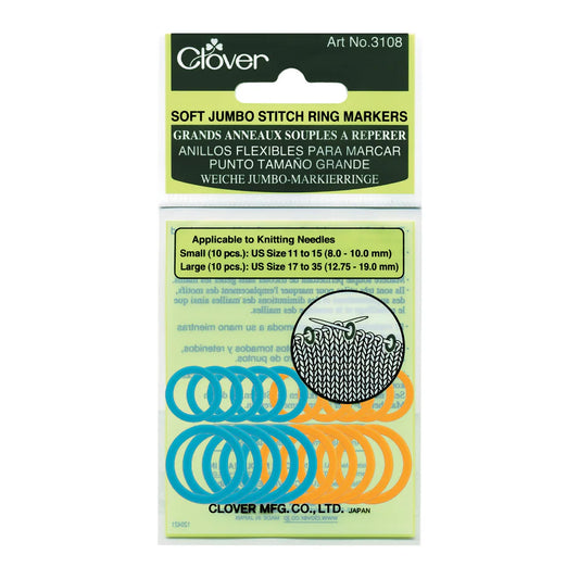 Clover 3108 Soft Jumbo Stitch Ring Markers