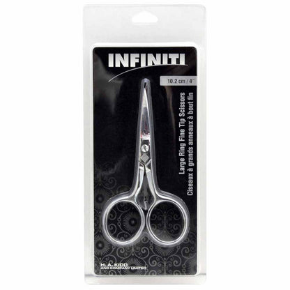 Infiniti 4" Large Ring Fine Tip Embroidery Scissors