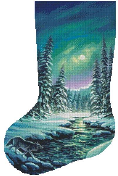 A Quiet Stroll Stocking - Chart