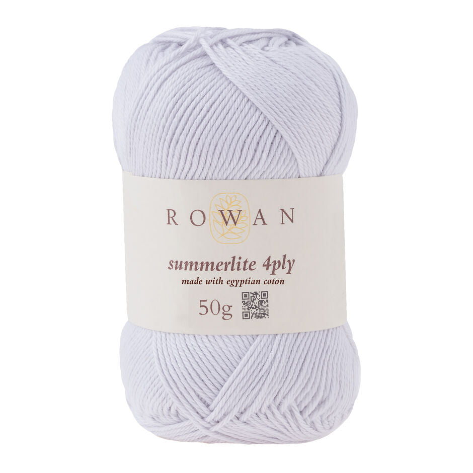 Ball of off white cotton yarn with a Rowan label