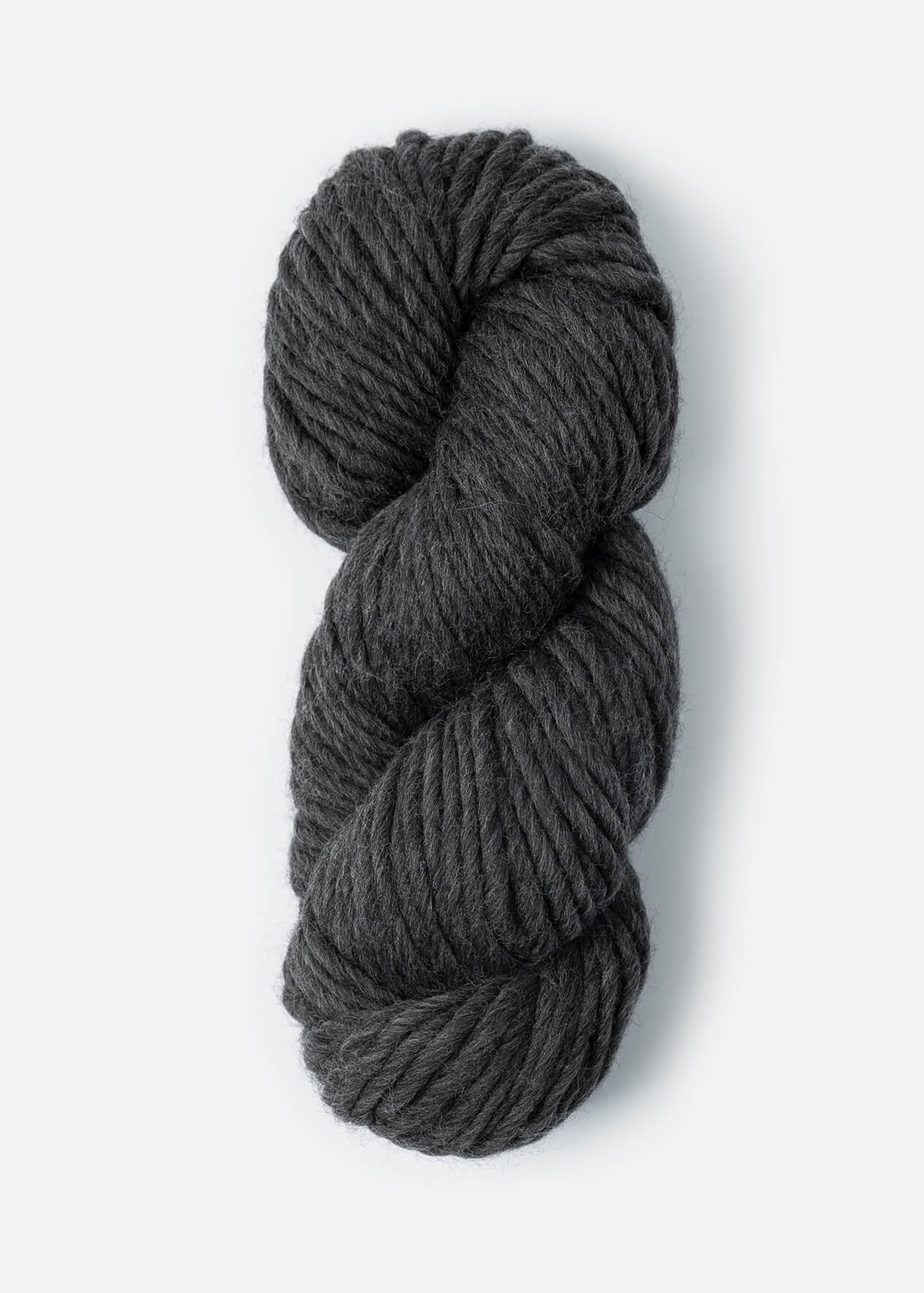 dark grey skein of highland wool