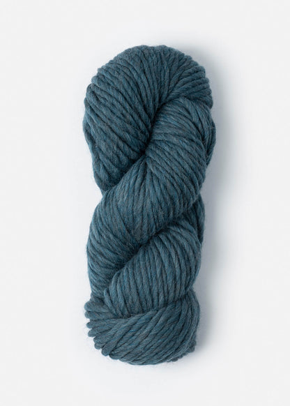 Sea blue skein of highland wool yarn