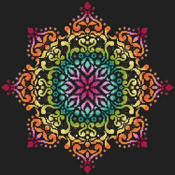 Full Rainbow Mandala 2 - Chart