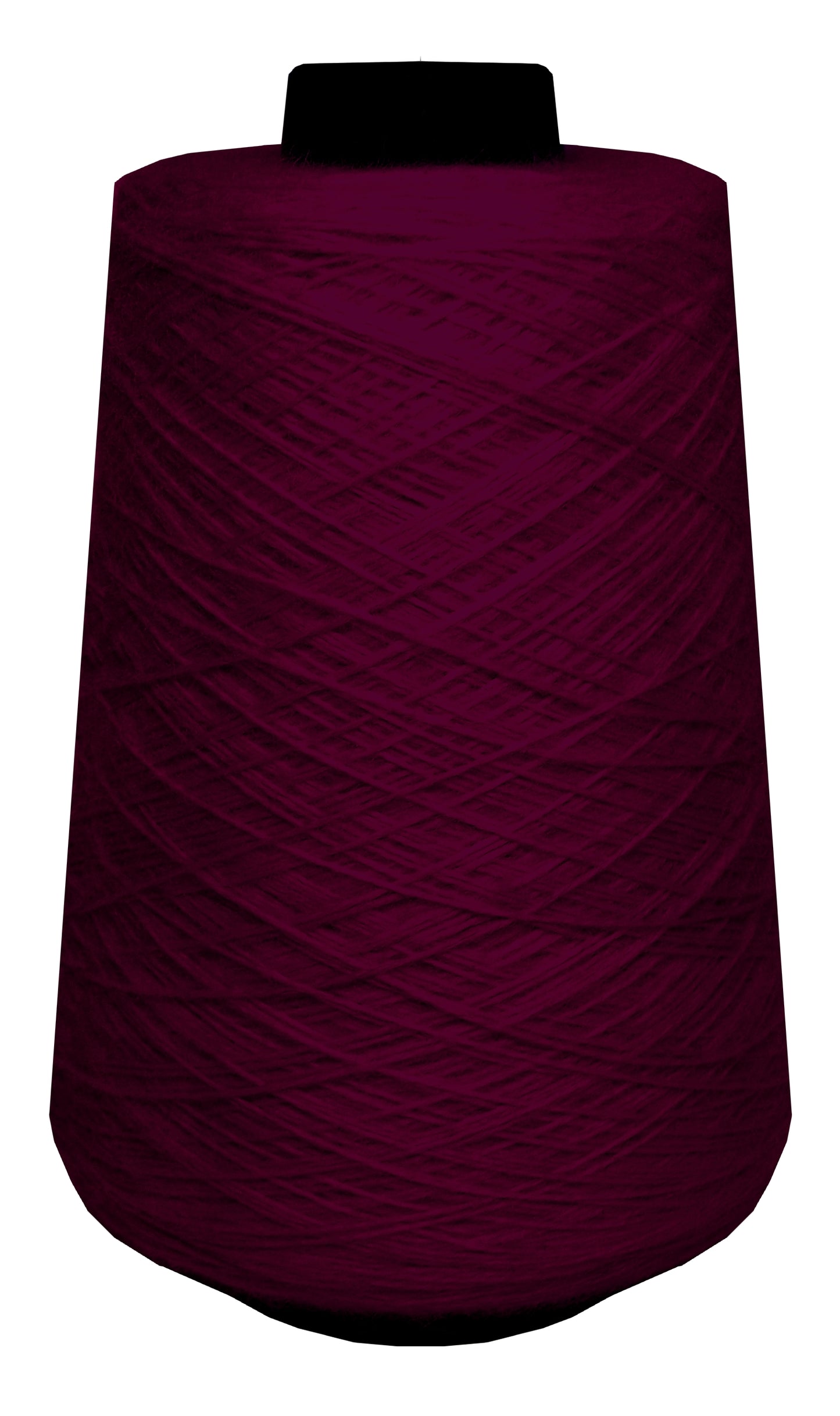 Large spool of red wool yarn 