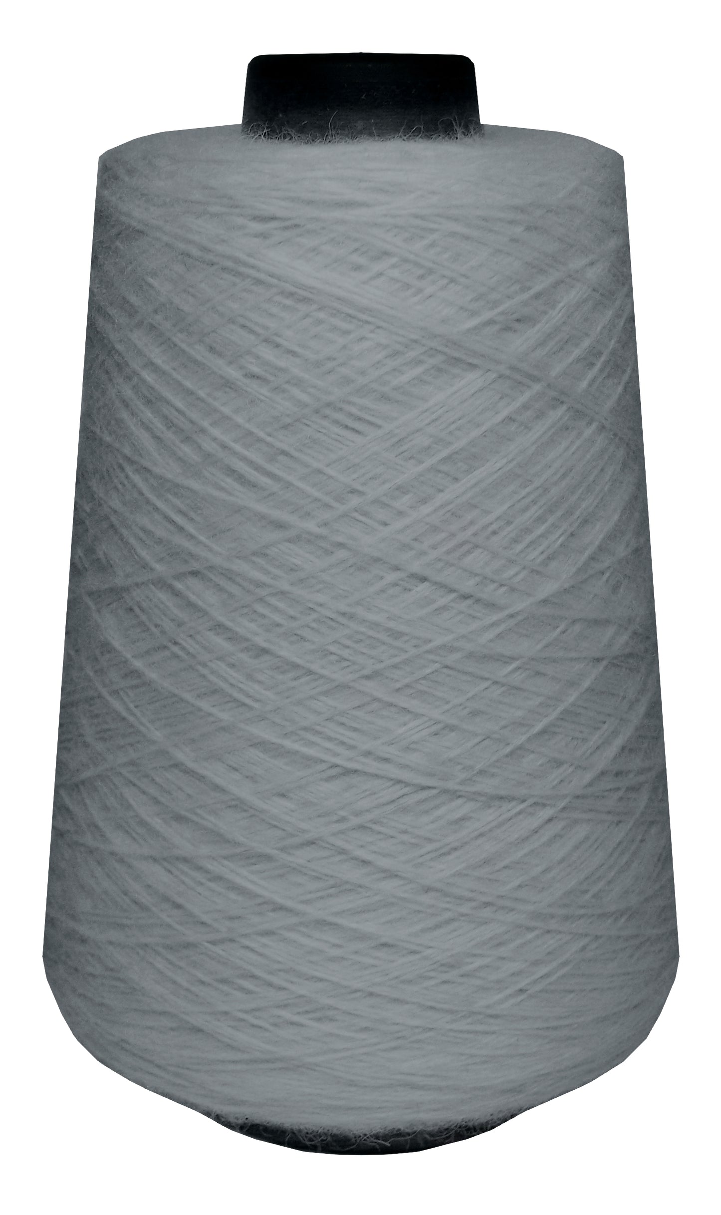 Large spool of light grey wool yarn 