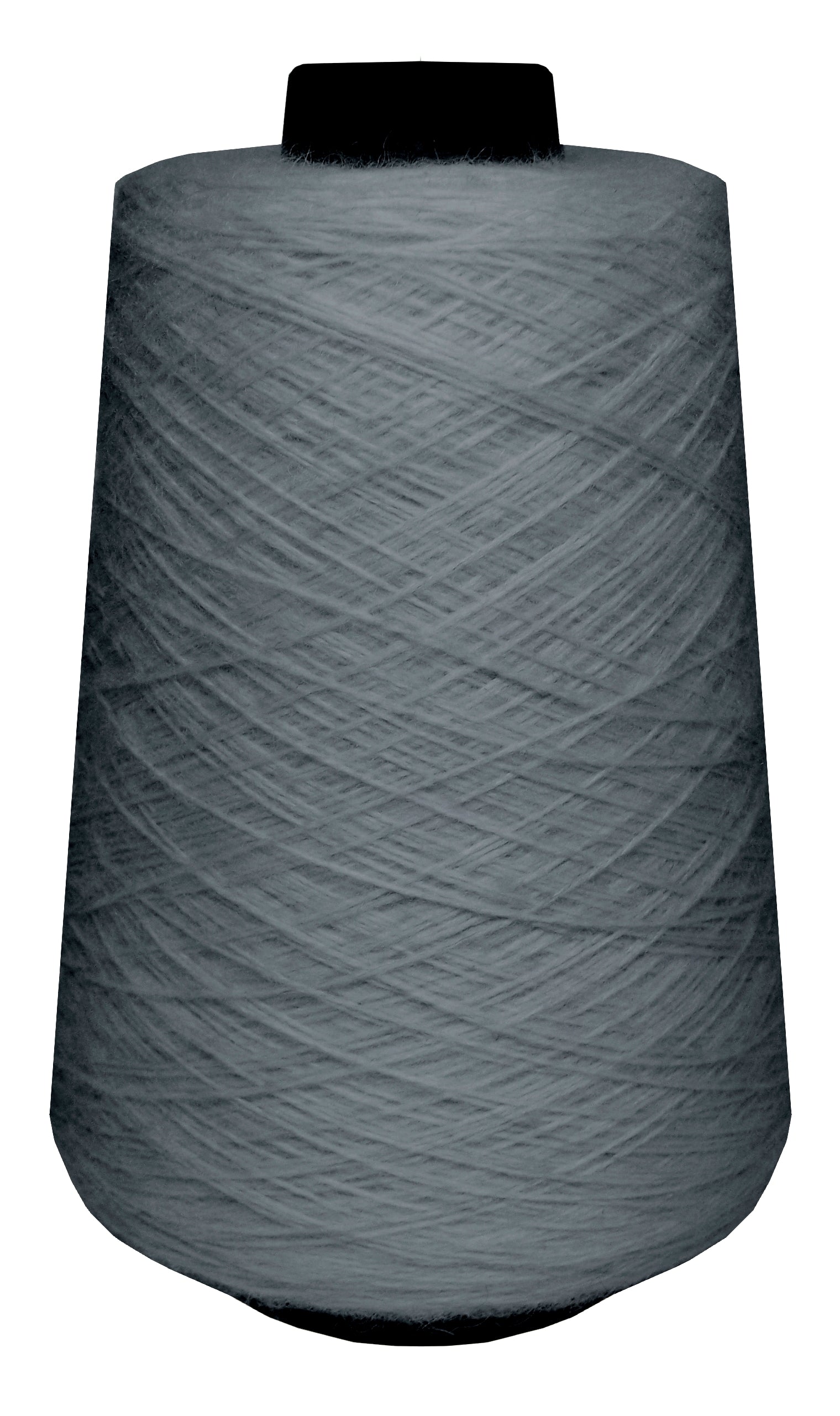 Large spool of silver wool yarn 