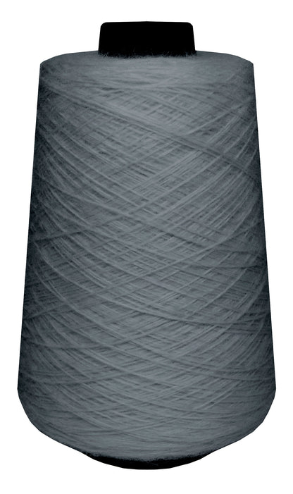 Large spool of silver wool yarn 