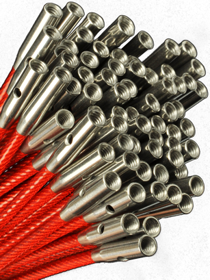 ChiaoGoo TWIST Red Cables 37" (93 cm)