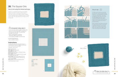 Learn to Knit in 50 Squares