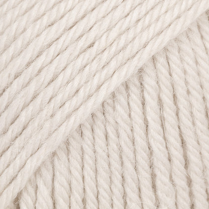 Close-up of light off-white wool and alpaca yarn from Drops