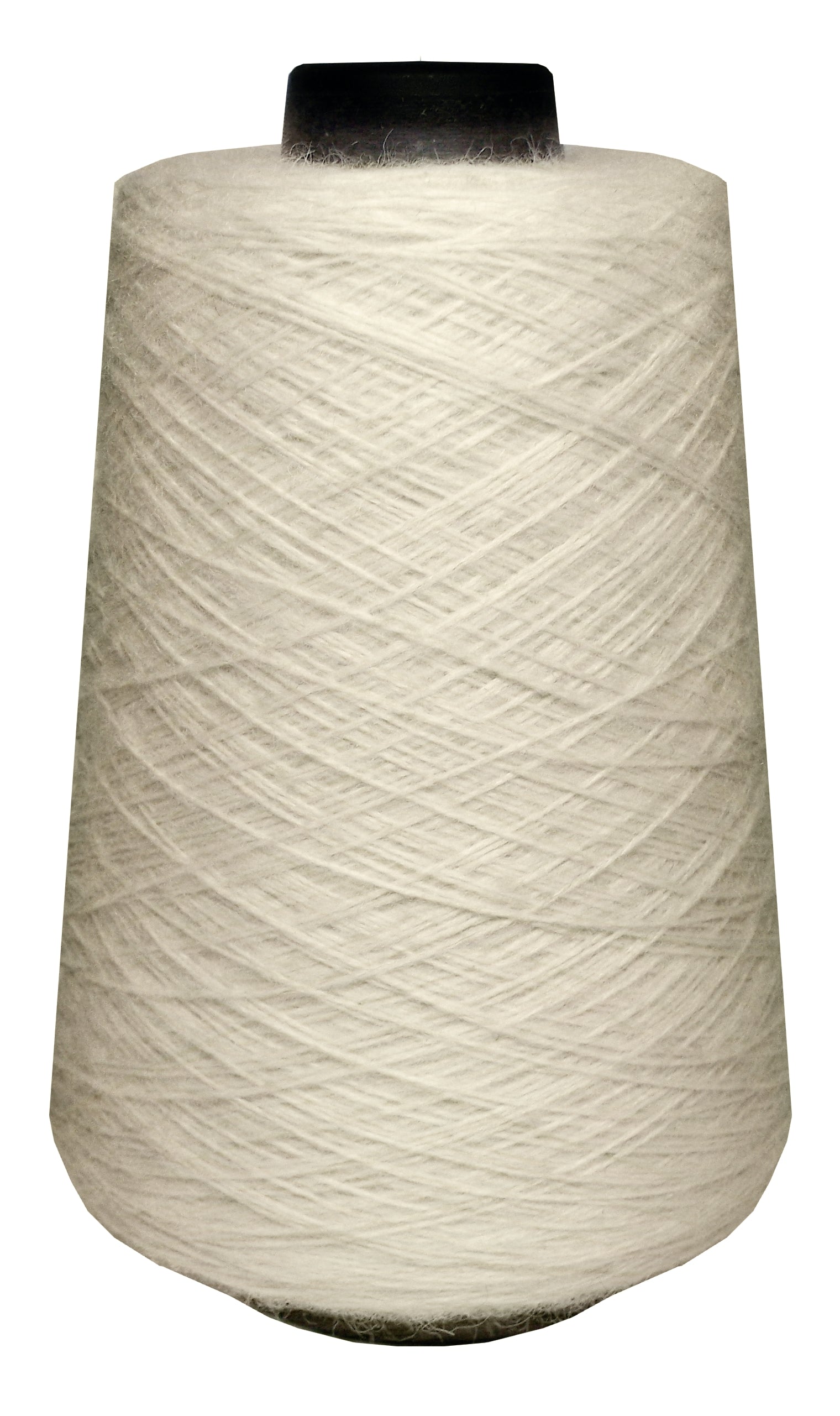Large spool of cream wool yarn 