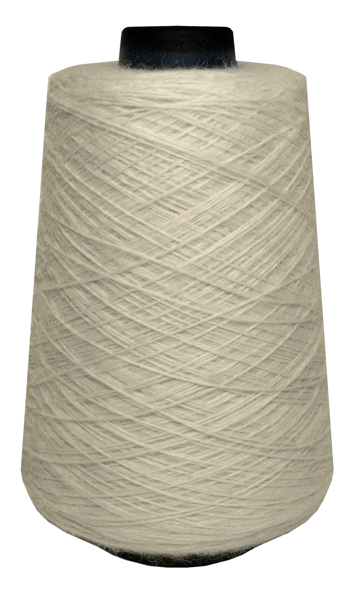 Large spool of ivory wool yarn 