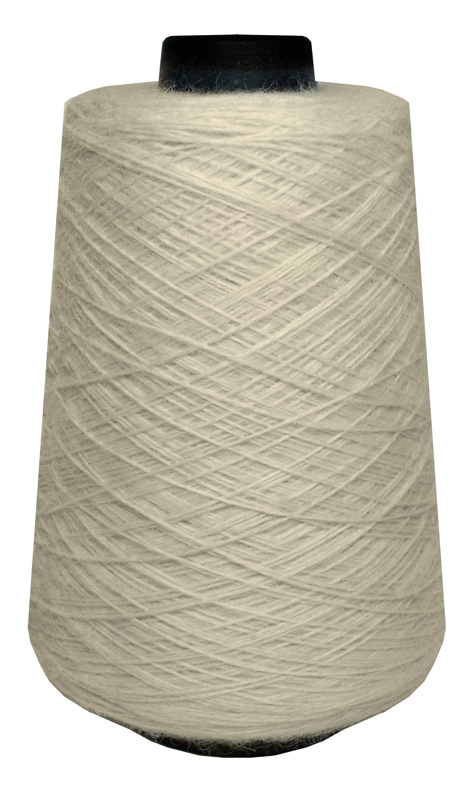 Large spool of ivory wool yarn 