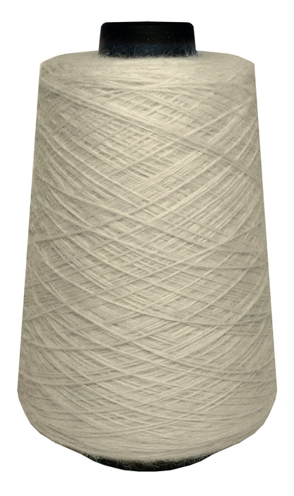 Large spool of ivory wool yarn 