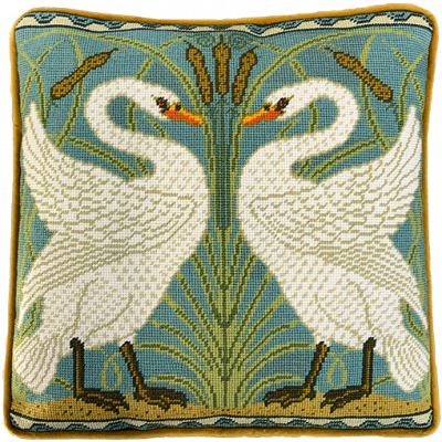 Swans, Rush & Iris Needlepoint Kit by Bothy Threads – Wool-Tyme