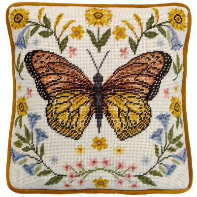 Botanical Butterfly Needlepoint Kit by Bothy Threads