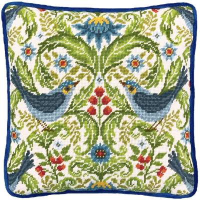 Summer Bluebirds Needlepoint Kit by Bothy Threads